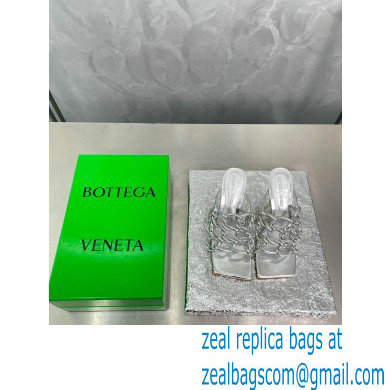 Bottega Veneta Stretch Twist Mules Metallic Silver 2023