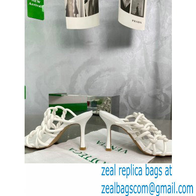 Bottega Veneta Stretch Twist Mules White 2023 - Click Image to Close