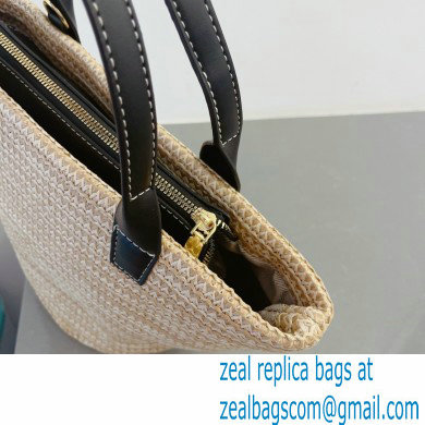 CELINE raffia TRIOMPHE tote bag black 2023 - Click Image to Close