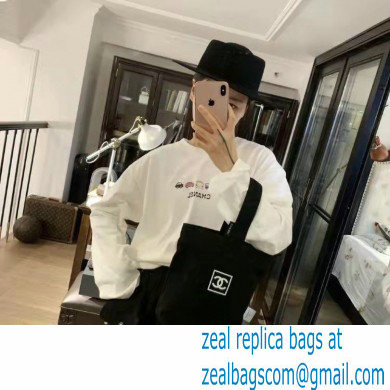 CHANEL VINTAGE CC CANVAS BAG black 2023