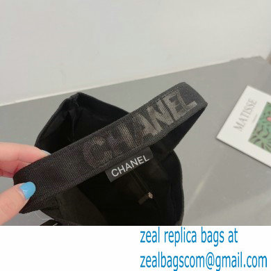 CHANEL VINTAGE CC CANVAS BAG black 2023