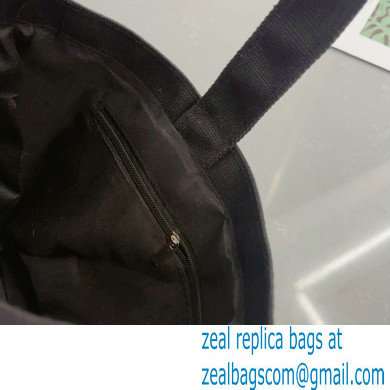CHANEL VINTAGE CC CANVAS BAG black 2023
