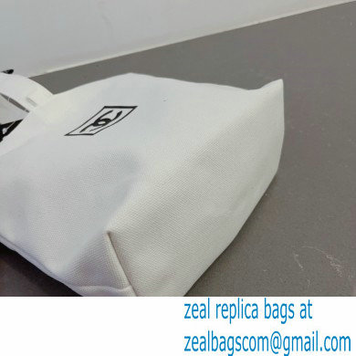 CHANEL VINTAGE CC CANVAS BAG white 2023