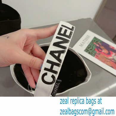 CHANEL VINTAGE CC CANVAS BAG white 2023
