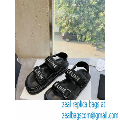 Celine Bulky Outdoor Sandals In Calfskin Black 2023