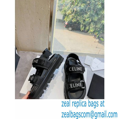 Celine Bulky Outdoor Sandals In Calfskin Black 2023