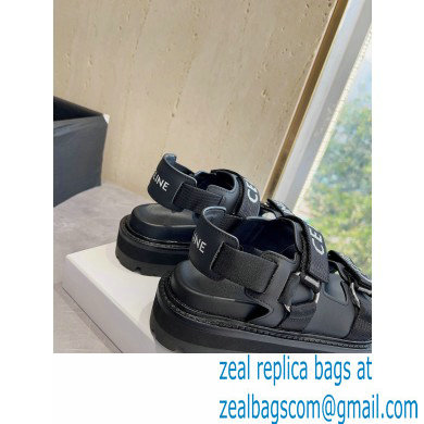 Celine Bulky Outdoor Sandals In Calfskin Black 2023