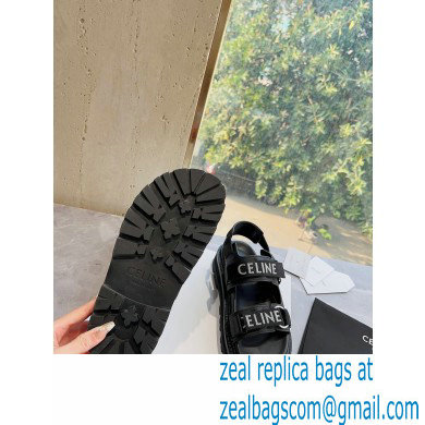Celine Bulky Outdoor Sandals In Calfskin Black 2023