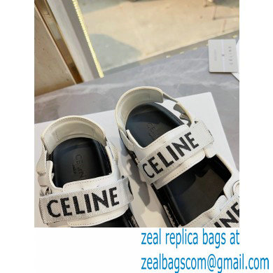 Celine Bulky Outdoor Sandals In Calfskin White 2023