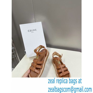 Celine TRIOMPHE Sandals In Calfskin Brown 2023