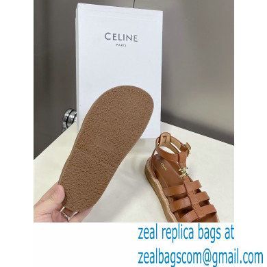 Celine TRIOMPHE Sandals In Calfskin Brown 2023