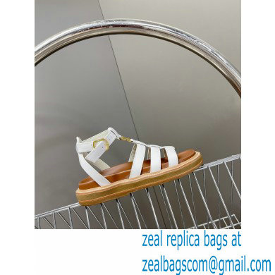 Celine TRIOMPHE Sandals In Calfskin White 2023