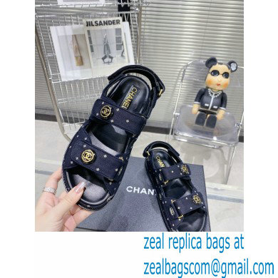 Chanel CC Logo Beach Sandals G35927 23 2023