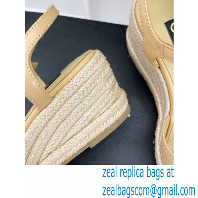 Chanel CC Logo Espadrilles Sandals Beige 2023