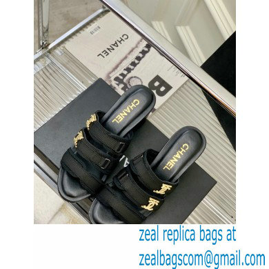 Chanel Heel 5cm Lycra Logo Mules 2023