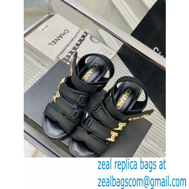 Chanel Heel 7cm Lycra Logo Sandals 2023
