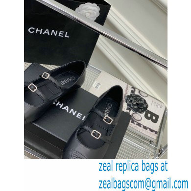 Chanel Lambskin and Calfskin Mary Janes G39514 Black 2023