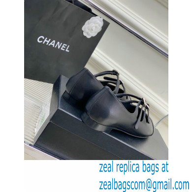 Chanel Lambskin and Calfskin Mary Janes G39514 Black 2023