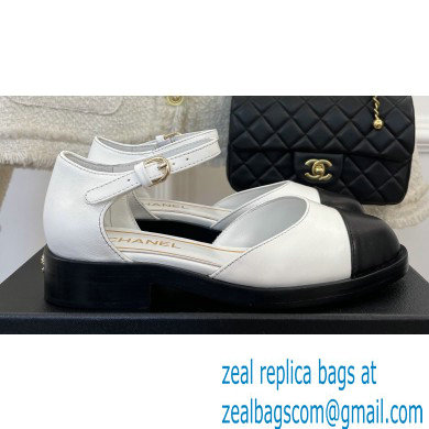 Chanel Shiny Goatskin Mary Janes G39858 White 2023