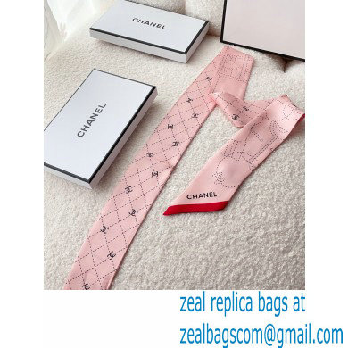 Chanel Silk Twill Slim Bandeau Scarf 6x120cm 04 2023