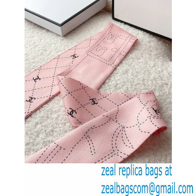 Chanel Silk Twill Slim Bandeau Scarf 6x120cm 04 2023