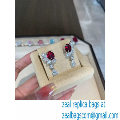 Cubic Zirconia Ruby Earrings 46