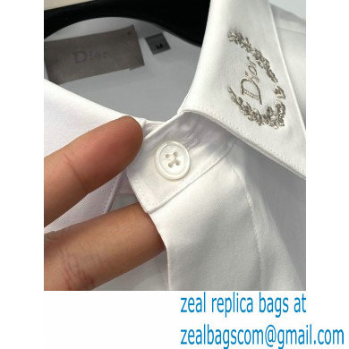 DIOR MEN'S WHITE COLLAR SHIRT 01 2023