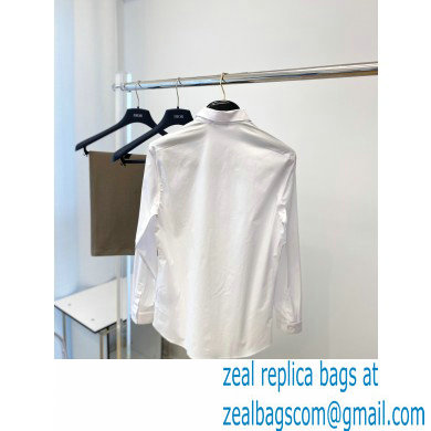 DIOR MEN'S WHITE COLLAR SHIRT 01 2023