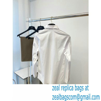 DIOR MEN'S WHITE COLLAR SHIRT 02 2023 - Click Image to Close