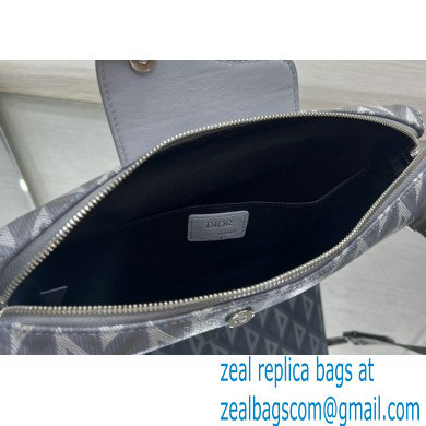 Dior Gray CD Diamond Canvas and Smooth Calfskin Lingot Messenger Bag 2023 - Click Image to Close