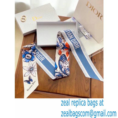 Dior Silk Twill Mitzah Scarf 5x106cm 08 2023