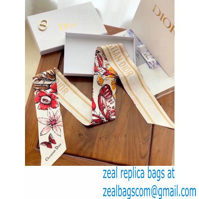 Dior Silk Twill Mitzah Scarf 5x106cm 09 2023