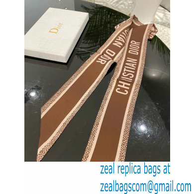 Dior Silk Twill Mitzah Scarf 6x105cm 02 2023