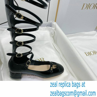 Dior black-Colored Supple patent leather aime boot 2022 - Click Image to Close