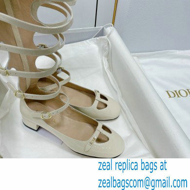 Dior white-Colored Supple patent leather aime boot 2022