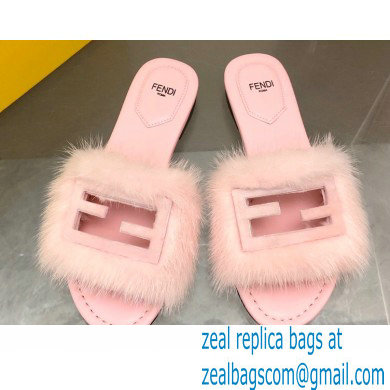 Fendi Baguette mink slides Pink 2023 - Click Image to Close