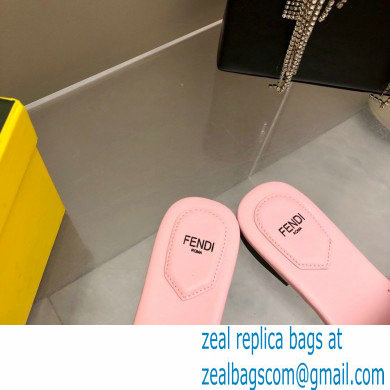 Fendi Baguette mink slides Pink 2023 - Click Image to Close