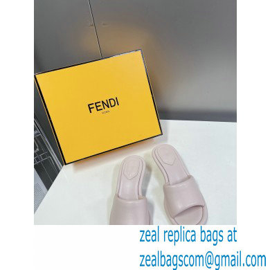 Fendi Baguette nappa leather slides Light Pink 2023 - Click Image to Close