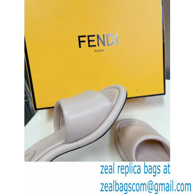 Fendi Baguette nappa leather slides Light Pink 2023