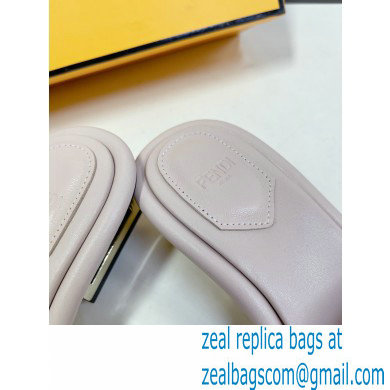 Fendi Baguette nappa leather slides Light Pink 2023 - Click Image to Close