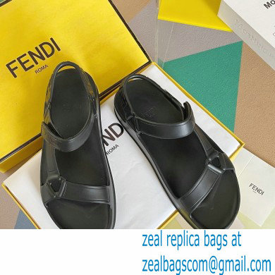 Fendi EVA Rubber Sandals Black 2023