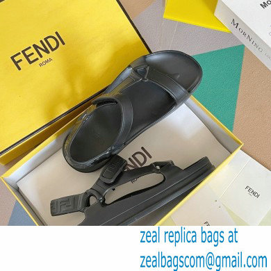 Fendi EVA Rubber Sandals Black 2023 - Click Image to Close