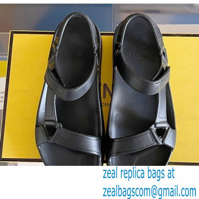 Fendi EVA Rubber Sandals Black 2023 - Click Image to Close
