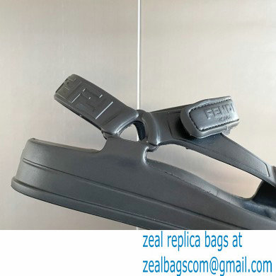 Fendi EVA Rubber Sandals Black 2023 - Click Image to Close