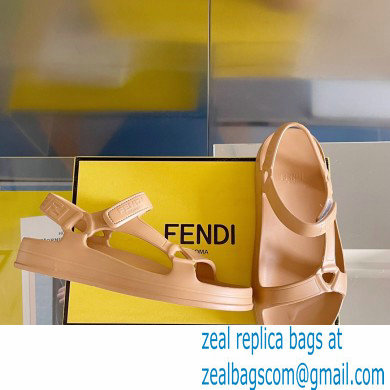 Fendi EVA Rubber Sandals Brown 2023 - Click Image to Close