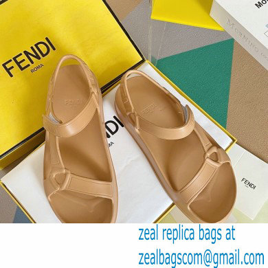 Fendi EVA Rubber Sandals Brown 2023 - Click Image to Close