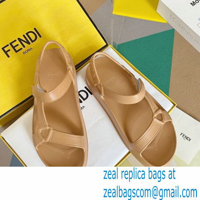 Fendi EVA Rubber Sandals Brown 2023