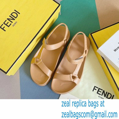 Fendi EVA Rubber Sandals Brown 2023 - Click Image to Close