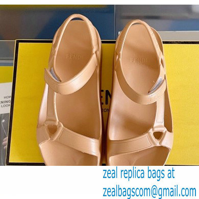 Fendi EVA Rubber Sandals Brown 2023