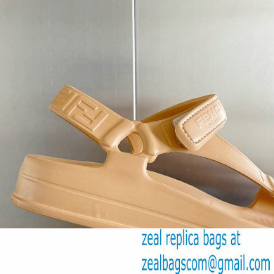 Fendi EVA Rubber Sandals Brown 2023 - Click Image to Close